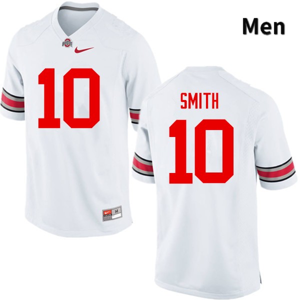 Ohio State Buckeyes Troy Smith Men's #10 White Game Stitched College Football Jersey